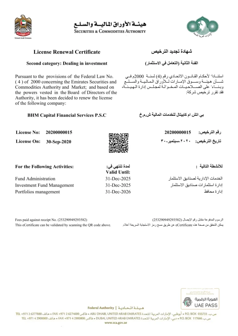 2. Second Category - Dealing in investment (Fund Administration - Investment Fund Management - Portfolios Management)